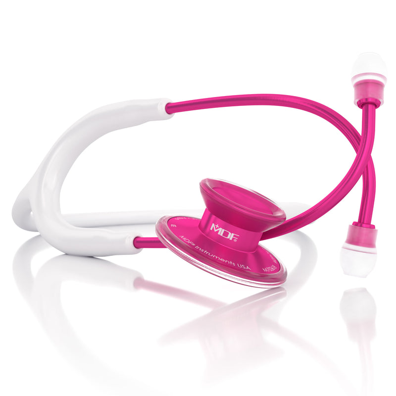 Acoustica® Fonendoscopio - Pinkalloy / Blanco