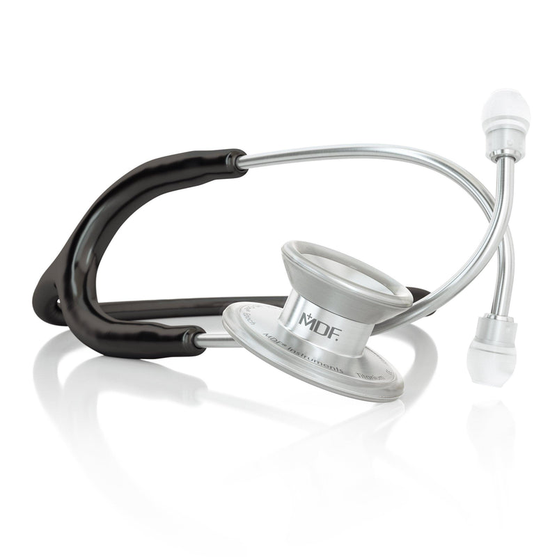 MDF® MD One® Epoch Titanium Stethoscope - Silver - Black