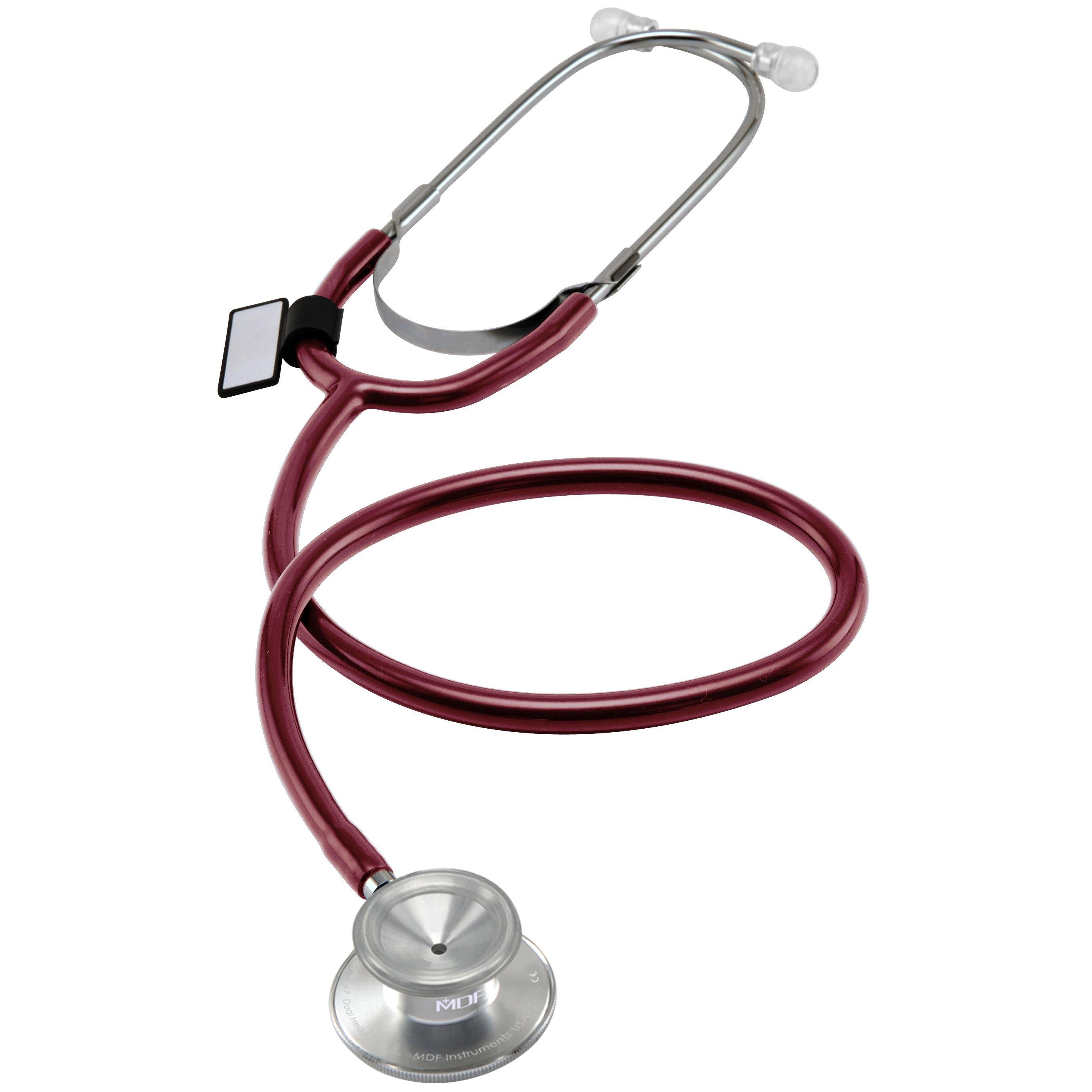 Dual Head Basic Sthethoscope - Burgundy