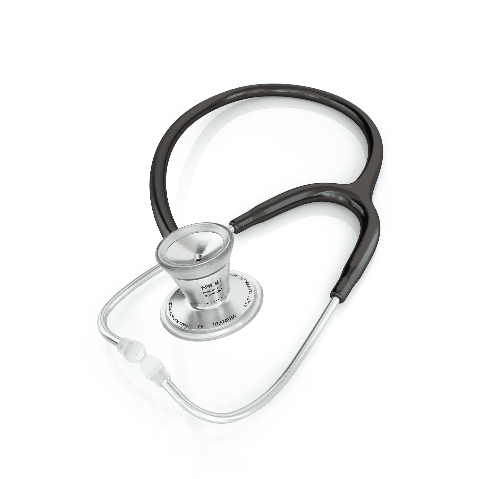 MDF® ProCardial® Titanium Stethoscope - Silver - Black